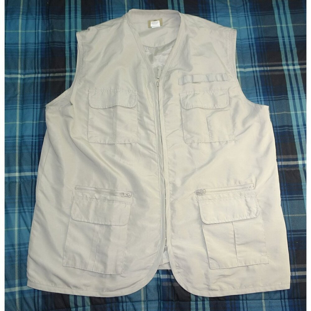 Haband Travelers Fishing/Hunting Beige Vest Size Large